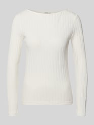 Slim Fit Langarmshirt aus Baumwoll-Mix Modell 'Sovke' von OPUS - 13