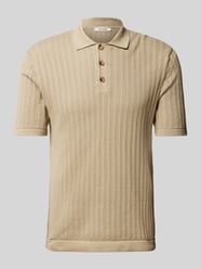 Regular Fit Poloshirt mit Lochstickerei Modell 'MOON' von Only & Sons - 8