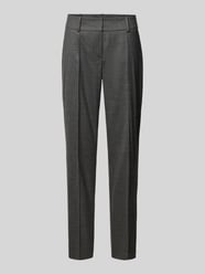 Slim fit broek met persplooien van Windsor Grijs / zwart - 15