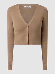 Cropped Cardigan aus Viskosemischung von NA-KD Braun - 26