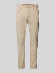 Slim Fit Jeans im 5-Pocket-Design Modell 'Alex Tiger' von GABBA Beige - 20