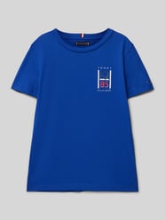 T-Shirt mit Label-Print von Tommy Hilfiger Teens Blau - 25