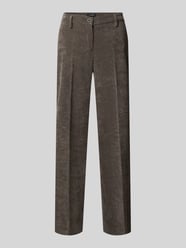 Regular Fit Hose mit Bundfalten Cord von Stehmann - 40