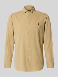 Regular Fit Freizeithemd mit Logo-Stitching Modell 'CORDUROY' von Polo Ralph Lauren Beige - 39