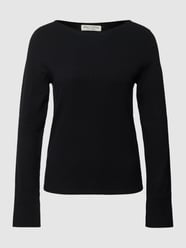 Longsleeve aus Viskose-Mix mit U-Boot-Ausschnitt von Marc O'Polo Schwarz - 19