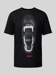 T-Shirt mit Motiv-Print Modell 'Dayaking' von HUGO Schwarz - 19