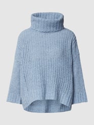 Rollkragenpullover in Strick-Optik Modell 'Purmino' von Opus Blau - 14