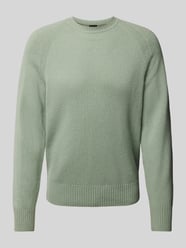 Gebreide pullover met ronde hals, model 'EMALVO' van BOSS Groen - 37