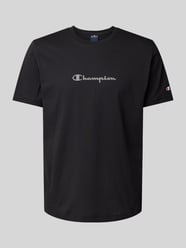 Oversized T-Shirt mit Label-Print von CHAMPION Schwarz - 48