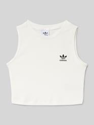 Tanktop in Ripp-Optik von adidas Originals Weiß - 37