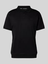 Poloshirt mit Logo-Print von Karl Lagerfeld Schwarz - 11