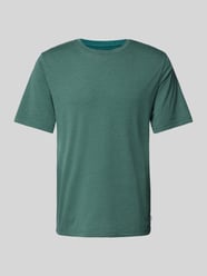 T-Shirt mit geripptem Rundhalsausschnitt von Jack & Jones Blau - 6