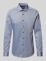 Slim Fit Business-Hemd mit Kentkragen von OLYMP Level Five Blau - 39