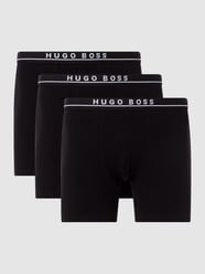 Obcisłe bokserki PLUS SIZE z dodatkiem streczu model ‘Boxer Brief’ od Boss Black Big&Tall Czarny - 18