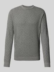 Strickpullover mit Strukturmuster Modell 'KALLE' von Only & Sons Grau - 36