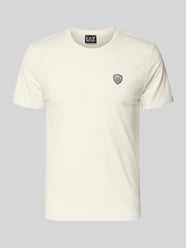 T-shirt van viscosemix met labelpatch van EA7 Emporio Armani - 8