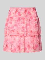 Mini-rok van chiffon model 'SMILLA' van VERO MODA Fuchsia - 44