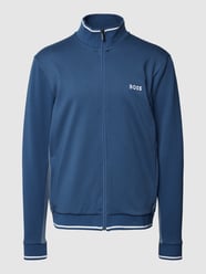 Sweatjack met opstaande kraag van BOSS Blauw - 19