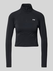 Longsleeve mit Troyer-Kragen Modell 'Vanish' von Under Armour Schwarz - 36