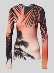 Slim Fit Longsleeve aus Viskose-Mix von Rabanne Orange - 30