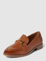 Mokasyny typu tassel loafer ze skóry naturalnej od Tamaris Brązowy - 37