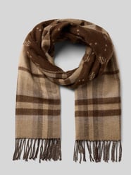 Sjaal met franjes van Lauren Ralph Lauren Beige - 12