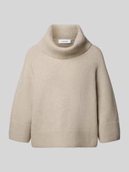 Rollkragenpullover mit Raglanärmeln von COMMA Beige - 16