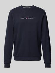 Sweatshirt mit Label-Print Modell 'TRACK TOP' von Tommy Hilfiger Blau - 39