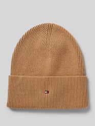 Strickmütze mit Logo-Stitching Modell 'ESSENTIAL' von Tommy Hilfiger Beige - 17