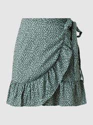 Minirock in Wickel-Optik Modell 'ONLOLIVIA AOP WRAP SKIRT' von Only Grün - 39