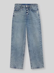 Jeansy o kroju loose fit z widoczną listwą guzikową od HUGO Blue - 9