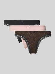 String aus Baumwoll-Mix im 3er-Pack von Jake*s Casual - 32