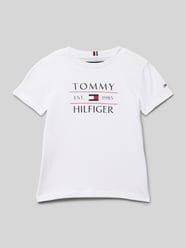T-Shirt mit Label-Print von Tommy Hilfiger Kids - 9