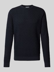 Sweter z dzianiny z fakturowanym wzorem model ‘KALLE’ od Only & Sons - 23