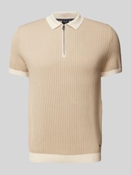 Slim Fit Poloshirt mit Reißverschluss Modell 'Simeono' von JOOP! Collection Braun - 6