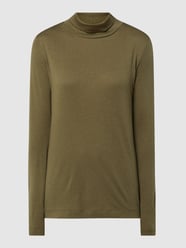 Shirt met lange mouwen en col van Esprit Groen - 24