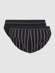 Slip mit Stretch-Anteil im 2er-Pack  von bugatti Schwarz - 18