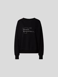 Sweatshirt mit Label-Print von Maison Margiela Grau / Schwarz - 41