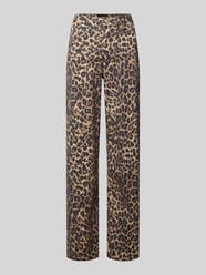 Spodnie z szerokimi nogawkami z nadrukiem skóry leoparda Model 'SARAH TOKYO' od JJXX - 10
