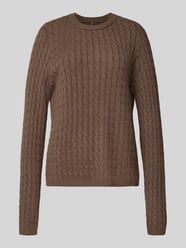 Regular fit gebreide pullover van viscosemix, model 'FIA' van Pieces - 15