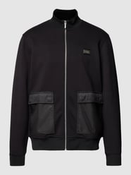 Sweatjack met opstaande kraag van Karl Lagerfeld Grijs / zwart - 17