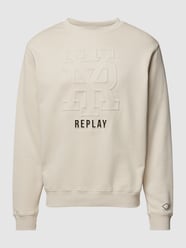 Sweatshirt mit Label-Detail von Replay Beige - 12