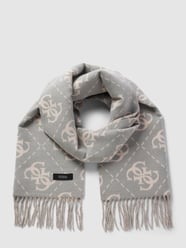 Schal mit Label-Print von Guess Grau - 8