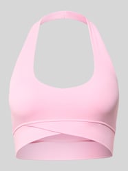 Biustonosz sportowy typu halter, model 'ACTIVE' od P.E Nation Fuksjowy - 45