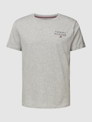 T-Shirt mit Logo-Stitching von Tommy Hilfiger Grau - 44