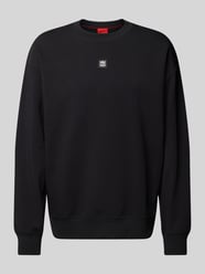Sweatshirt mit Label-Badge Modell 'Dettil' von HUGO Schwarz - 40