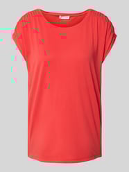 T-Shirt mit geripptem Rundhalsausschnitt von Christian Berg Woman - 22
