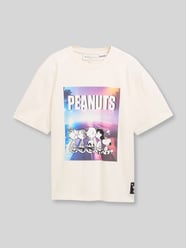 Relaxed Fit T-Shirt aus reiner Baumwolle mit Peanuts Frontprint von Tom Tailor Denim - 48