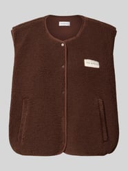 kamizelka w kroju regular fit z czystej bawełny model 'Magnolia' od OH APRIL - 2