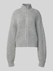 Gebreid jack met opstaande kraag en ritssluiting van Review - 1